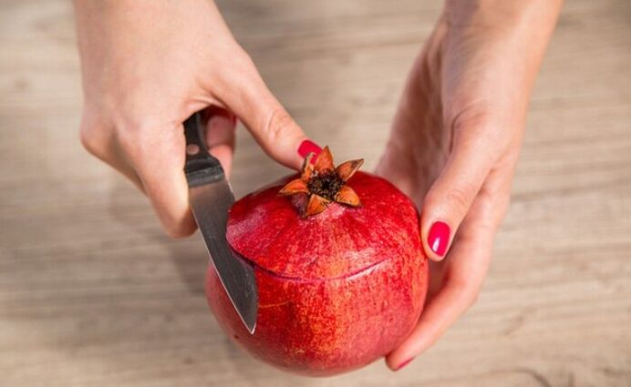 pomegranate to eliminate parasites from the body