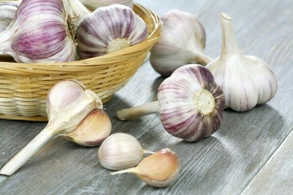Garlic parasites in the body
